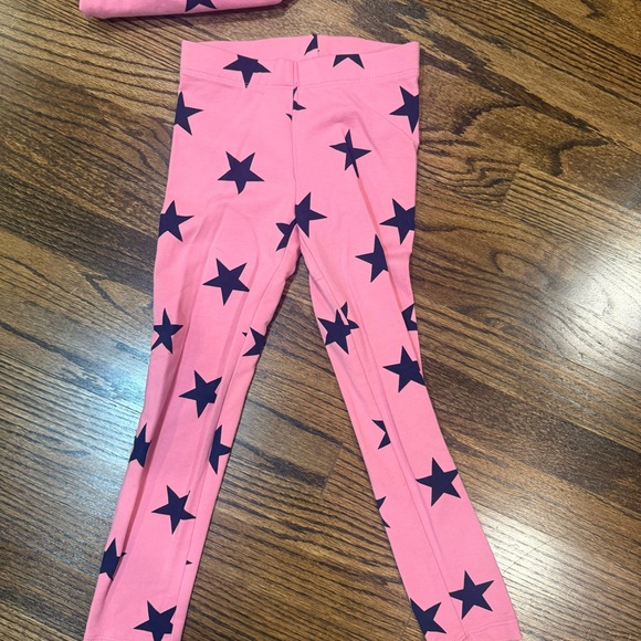 Primary Kids Pink Star tunic and leggings Size 6 - Picture 3 of 5